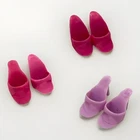 VTG Set of 3 Barbie Doll Pink High Heel Slip On Shoes Mules Philippines Taiwan