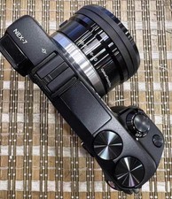 Sony NEX 7 Camera 16 50mm Lens 24MP OSS APS C OLED Viewfinder Mirrorless Black