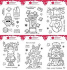 Woodware Christmas Collection - Stamps - by Francoise Read - Creative Expression
