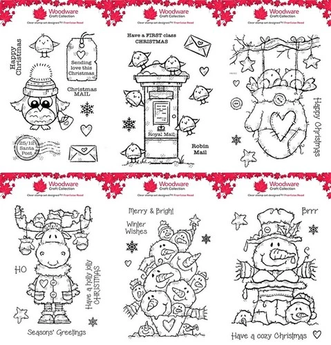 Woodware Christmas Collection - Stamps - by Francoise Read - Creative Expression