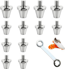 12 Stück Fußballstollen Schraubstollen Ersatzstollen, mit Stollenschlüssel Rugby