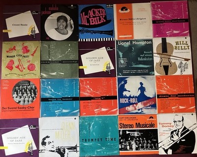 10  Plattensammlung Jazz R&R Dixie Count Basie Mahalia Jackson Glenn Miller