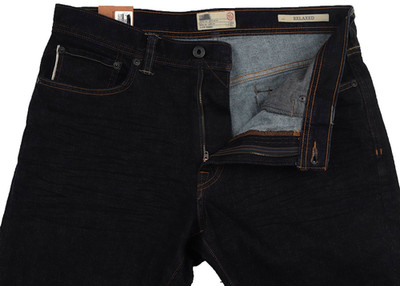 M&S Mens Marks & Spencer Blue Relaxed Jeans Size 34 Leg 30 LABEL FAULT