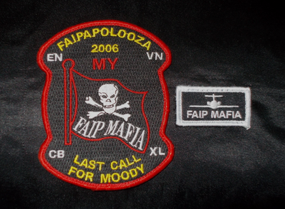 #ad USAF 2006 FAIPAPOLOOZA MOODY amp; FAIP MAFIA T 1 JAYHAWK PPP HOOK amp; LOOP PATCH SET $39.99