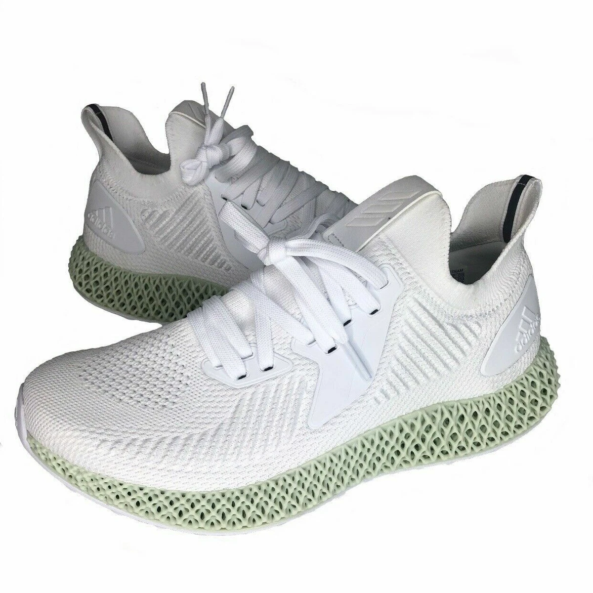 Adidas AlphaEdge 4D White/Green Running Sneaker Mens ( ) SZ 13 US |