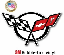 CHEVY VETTE  DECAL 3M STICKER MADE IN USA WINDOW CAR BIKE LAPTOP