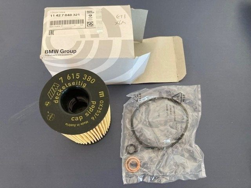BMW Genuine Engine Oil Filter Set 11 42 7 848 321 X6M - Picture 2 of 2