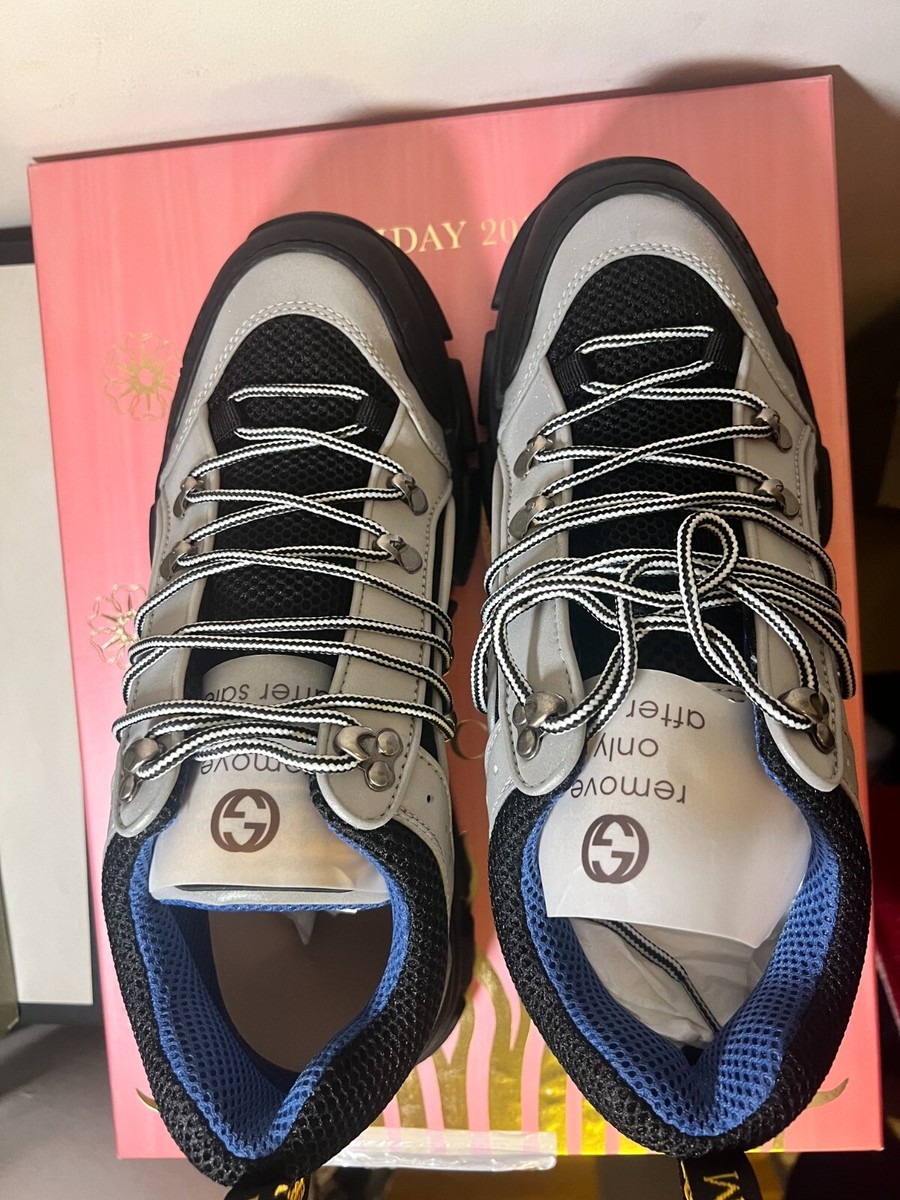 Authentic Gucci Flashtrek SEGA Reflective Grey (BRAND NEW) | eBay
