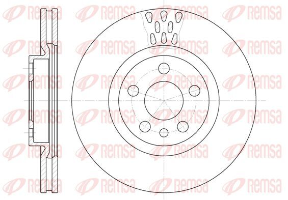2X Remsa 6305.11 Bremsscheibe FüR CitroËN Passend FüR Fiat Lancia Peugeot-image