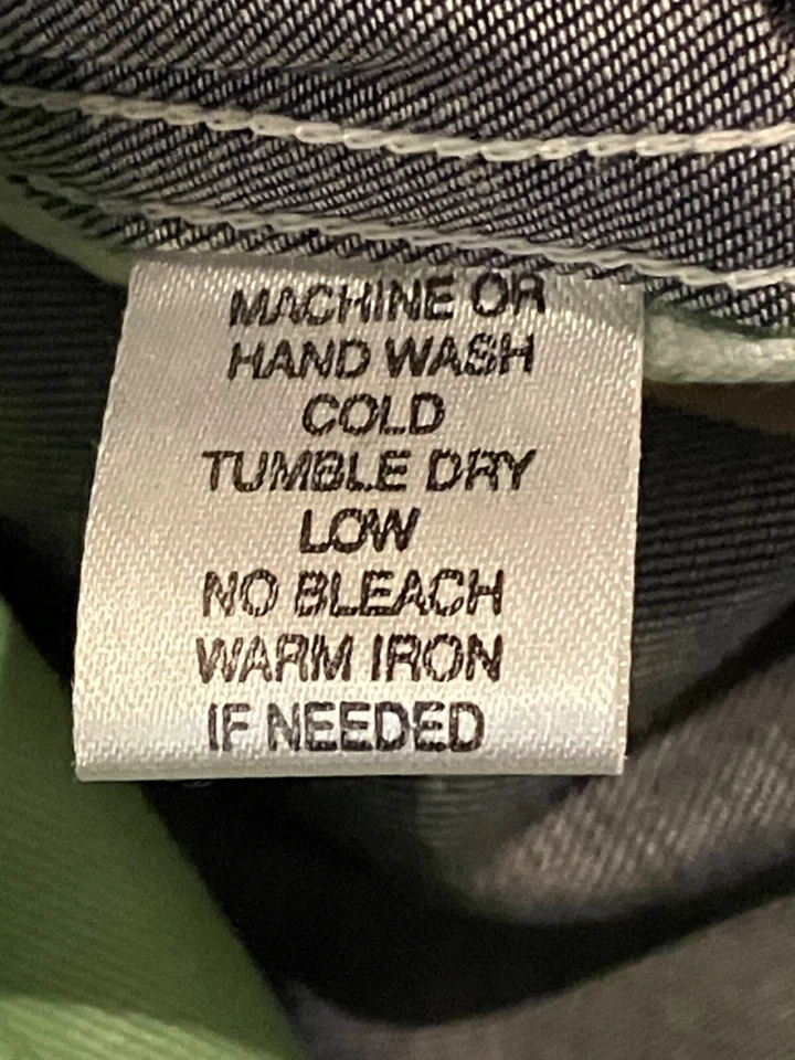 Camisa de Vestir Alex Cannon Abotonada Azul Verde Rayas Algodón Manga Larga Para Hombre M Foto 4 de 4