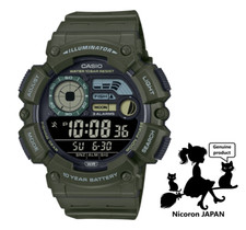 CASIO Collection SPORTS Men's Watch WS-1500H-3BJF Green Fishing time function