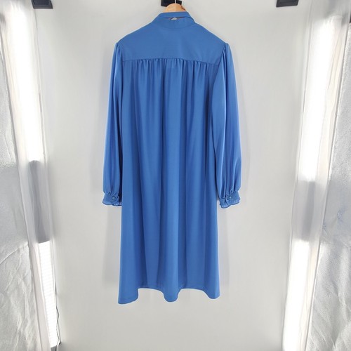 Princess Originals Nachthemd blau Einzelnaht 60er Jahre 100% Polyester Gr. 18,5 - Bild 5 von 13