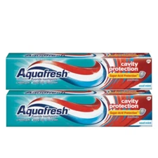 2 Pack Aquafresh Cool Mint Toothpaste Cavity Protection 5.6 Oz Each
