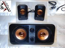 Stereo 2.1 Kanal Subwoofer Lautsprecher Set +2Boxen Speaker 600W Vivanco Schwarz