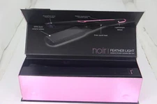 Noir Feather Light Ceramic Ionic 1.25" Hair Straighter Iron Black Fuchsia U38B