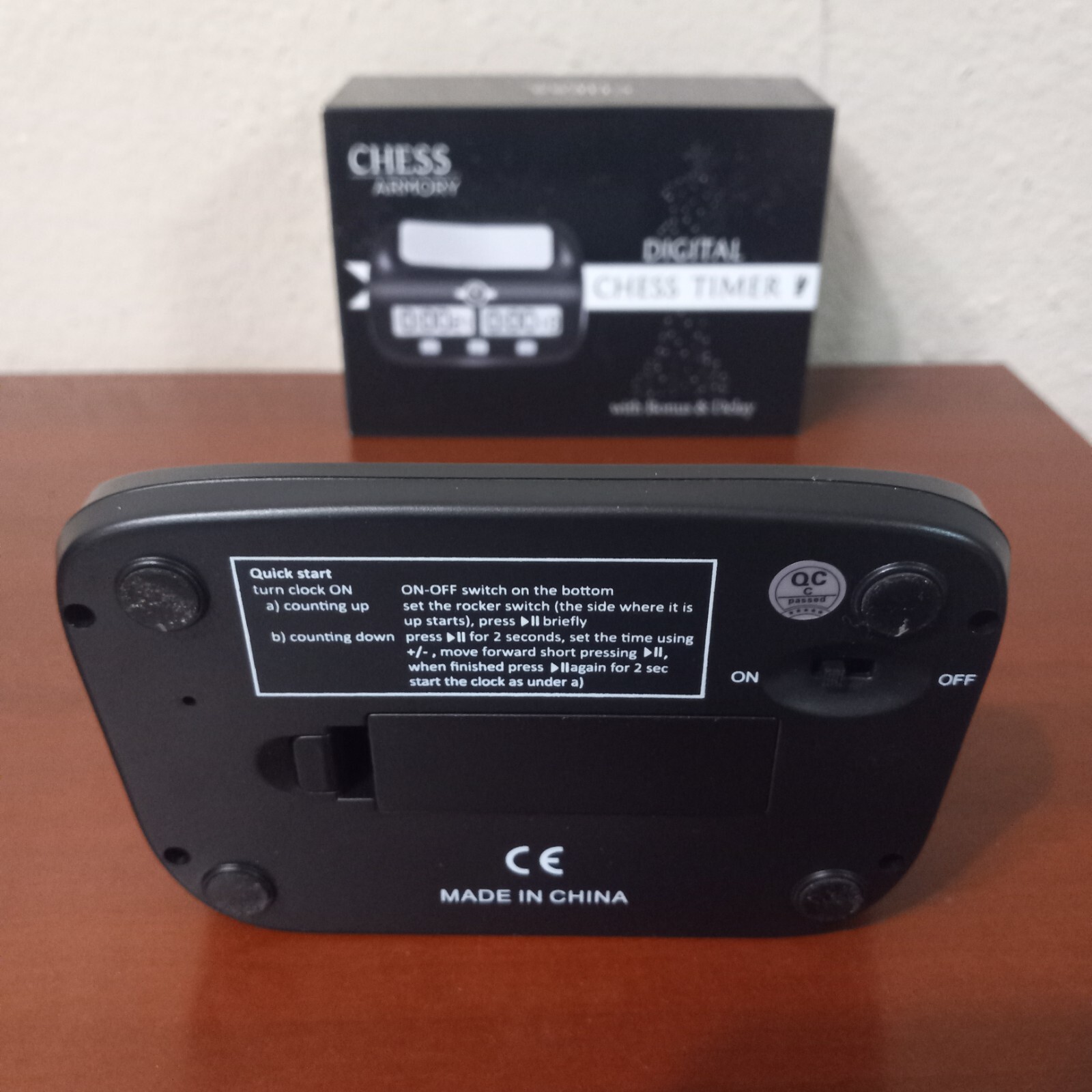 Chess Armory Digital Chess Clock Portable Timer with Tournament