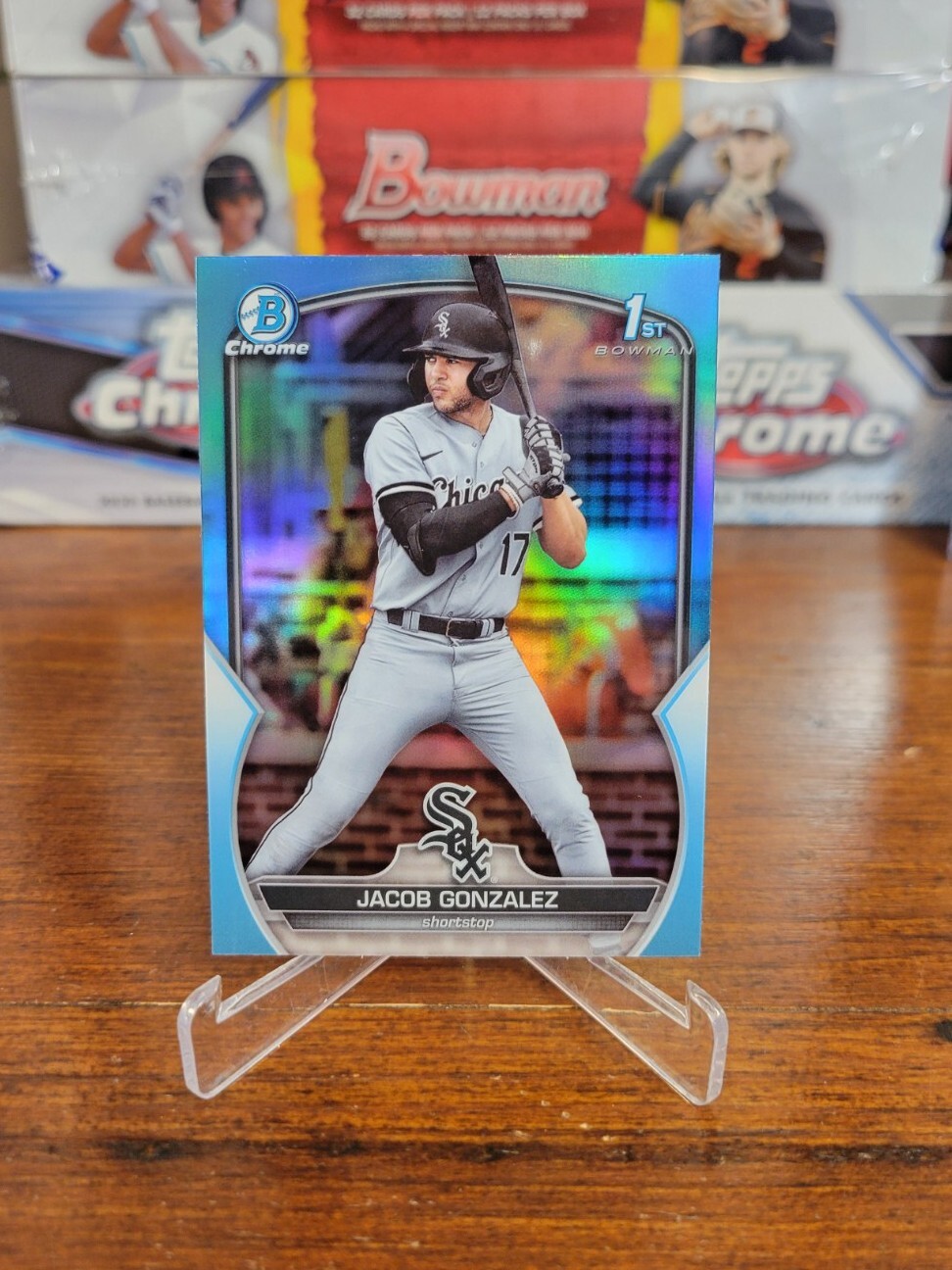 2023 Bowman Draft Chrome Sky Blue Refractor Jacob Gonzalez # BDC-167 Chicago MLB