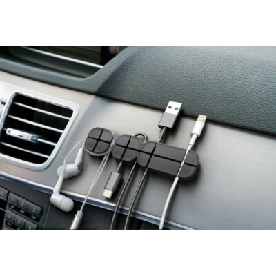CLIPS KABELBINDER SILIKONKABEL AUFKLEBER FÜR AUTO MOTORRAD WOHNMOBIL BÜRO SCHREIBTISCH 