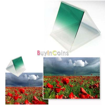 Graduated Gradual Green Color Lens Square Filter for Cokin P Series Brand New