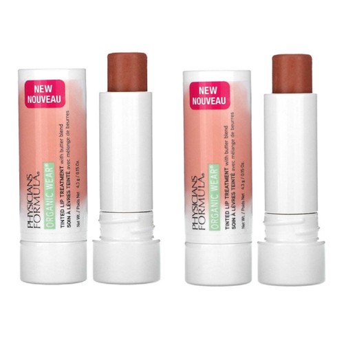 Pack of 2 Physicians Formula Organic Wear Tinted Lip Treatment, Gingersnap - Picture 4 of 5