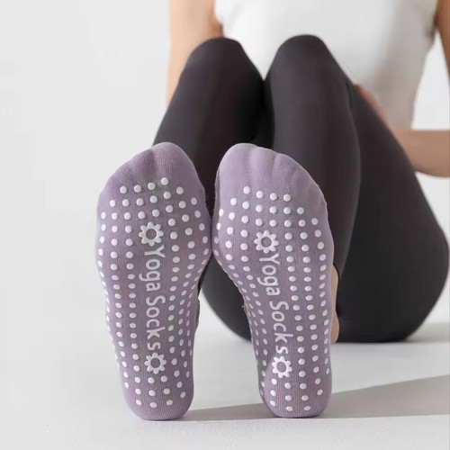 5 PAIRS WOMEN'S BARRE PILATES YOGA ANTI-SLIP GRIP ANKLE SOCKS SET BALLET STRAP - Picture 13 of 13