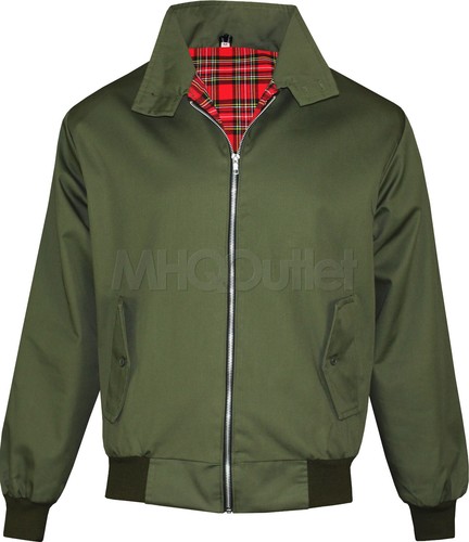 Bomber Jacket Mens Classic Vintage Retro Scooter 1970'S Bomber Trendy Mod Coat - Picture 11 of 12