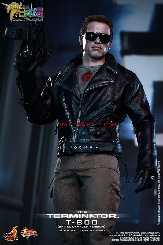 Hot Toys Mms238 T-800 The Terminator Battle Damage Ver. Action