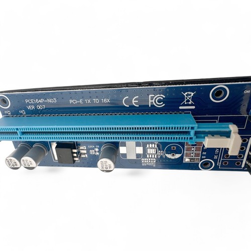 PCI-e Riser Card VER009S PCIe 1X to 16X Extender Riser USB 3.0 Cable GPU Mining - Picture 12 of 13