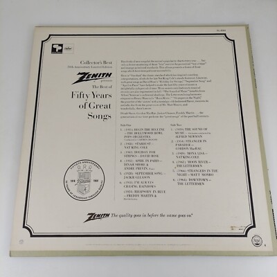 Zenith Presents The Best Of Fifty Years Of Great Songs 1968