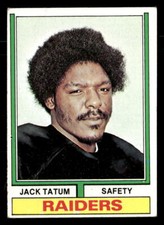1974 Topps #14 Jack Tatum - EX