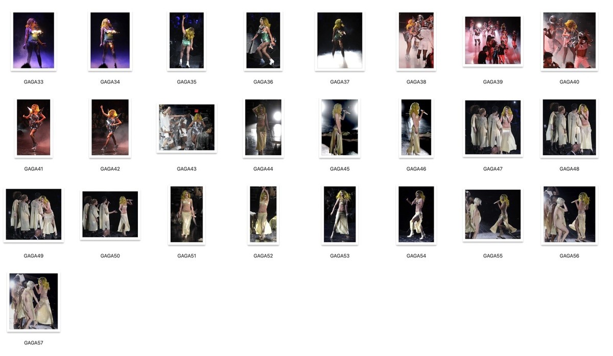 LADY GAGA IN CONCERT PHOTOS - 16x20 - ALL PERFECTLY SHARP - PICK