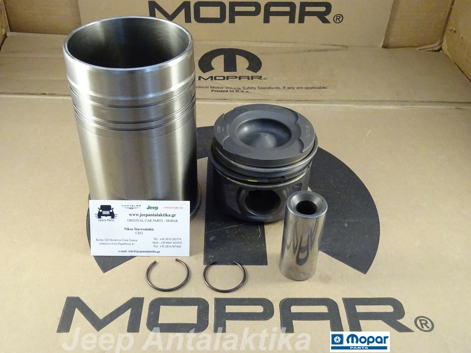 Engine Piston & Liner Kit - Jeep Cherokee KJ 2.8CRD 05-07 5142785AB New OEM Mopar 