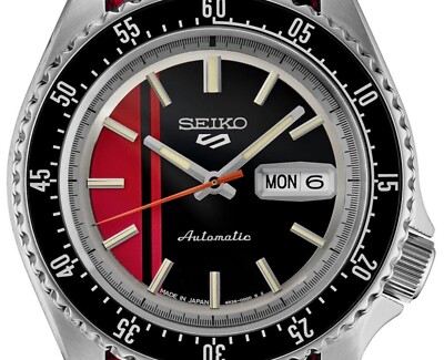 Seiko Men's 5 Sports Special Edition SKX Style Red Black Automatic