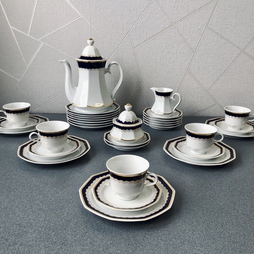*Wunderschönes Kaffeeservice *Winterling Marktleuthen *Kobalt Blau *Gold-Dekor - Bild 2 von 24