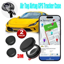 Encased Waterproof Adhesive Airtag Case, For Apple Airtag Keychain Holder 2Pcs