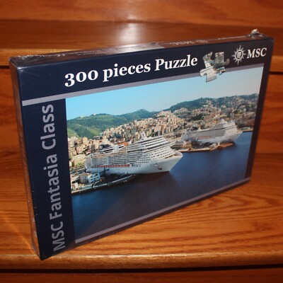 new sealed Ravensburger MSC Cruises MSC Fantasia Class line ships 300 pcs puzzle