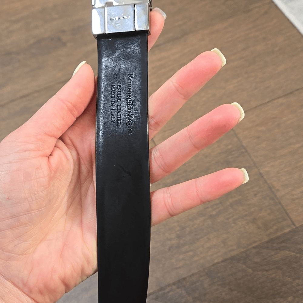 ベルト　Ermenegildo Zegna Ermenegildo Zegna Reversible Black Belt size 42