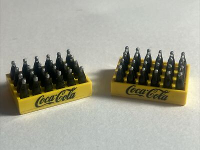 Miniature Coca-Cola Case of 24 Bottles Coke 3/4'' x 1/2'' x 3/8'' NEW