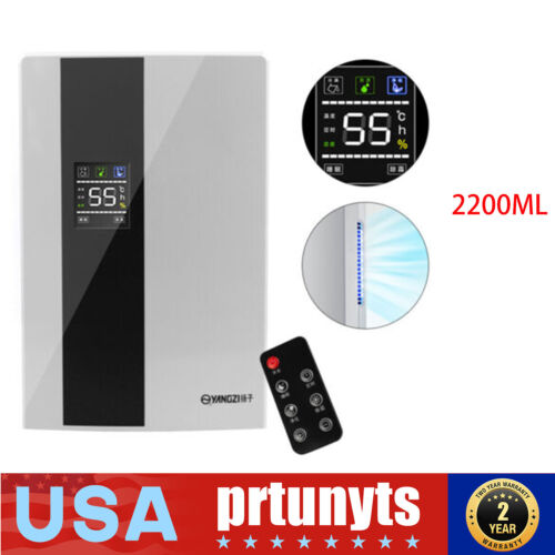 Smart Dehumidifier 2200ML Air Purifier Dryer Damp Bedroom Remote Home Office - Picture 2 of 15