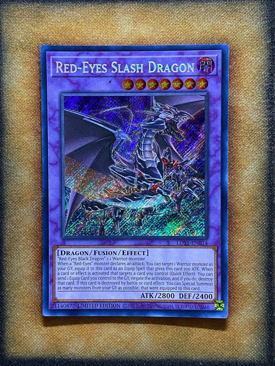 Yugioh Red-Eyes Slash Dragon LDS1-EN014 Secret Rare Limited Edition NM