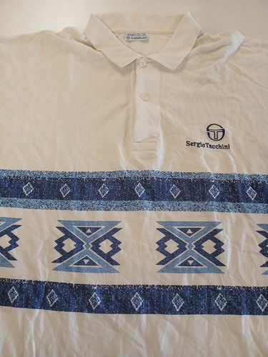 Sergio Tacchini, SERGIO TACCHINI VINTAGE MENS POLO TOP 55cm Across Chest. CM4
