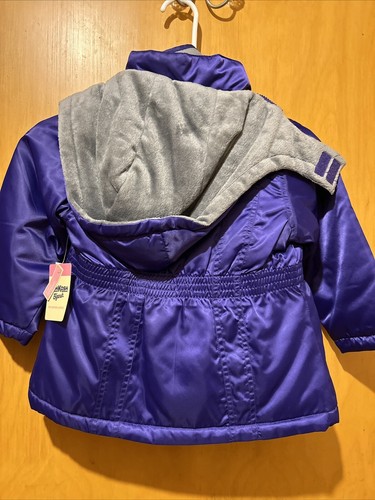 Girls Purple 4 In 1 System Jacket Size 4 By Osh Kosh B'gosh New - Picture 5 of 8