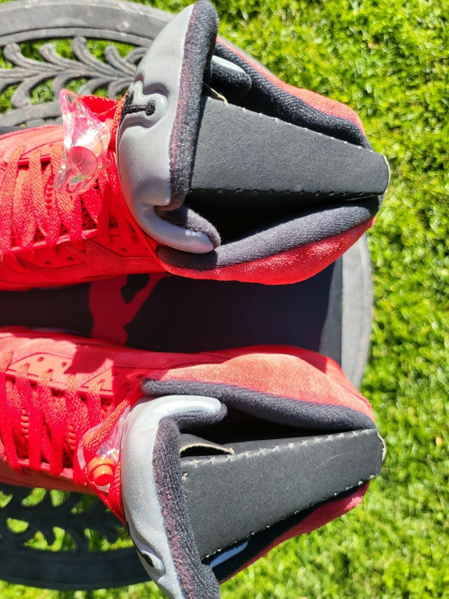 Air Jordan 5 レッド シューズ(男性用)　２８センチ Nike Air Jordan 5 V Retro 2017 Red Suede 136027-602 Men's Size | eBay