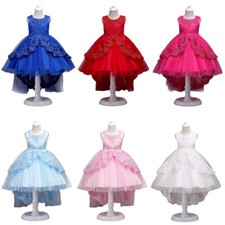 Flower Girls Kids Evening Party Wedding Ball Gown Formal Prom Pageant Prom Dress