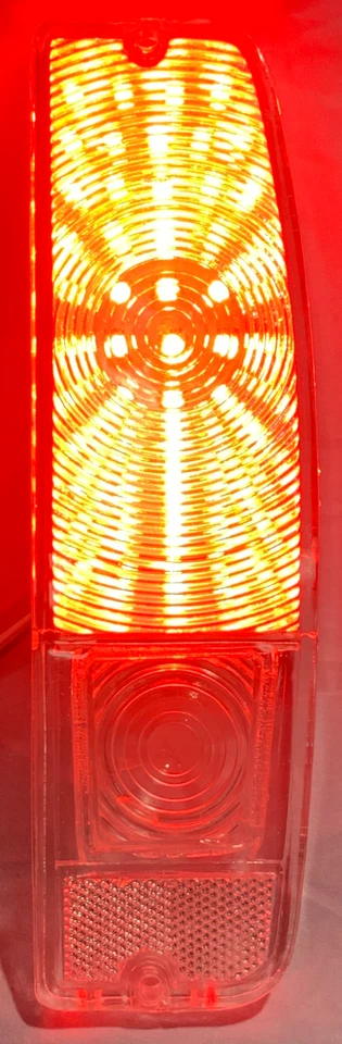 透明尾灯镜头 内置 LED 板 适用于 1967 - 1977 福特野马 红色 LED — 第 4/4 张图片