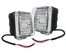 2x 360° LED Work Light High Output Offroad Truck Tractor Heavy Equipment plow