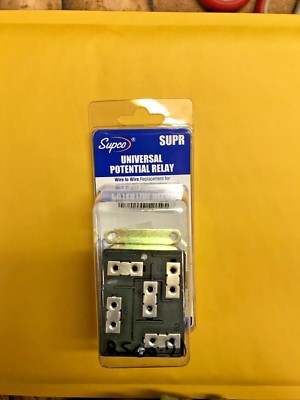 SOLID STATE UNIVERSAL RELAY, SUPCO #SUPR, REPLACES ALL POTENTIAL MOTOR RELAYS