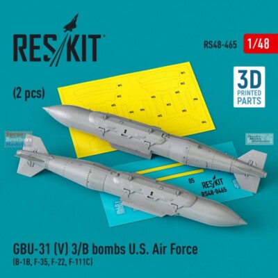 1/48 ResKit #480465 GBU-31 (V)3/B Thermally Protected Bombs