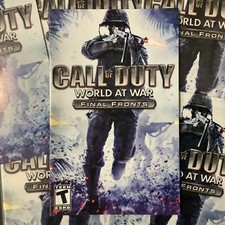 Call of Duty World at War Final Fronts PS2 PlayStation 2 Instruction Manual Only