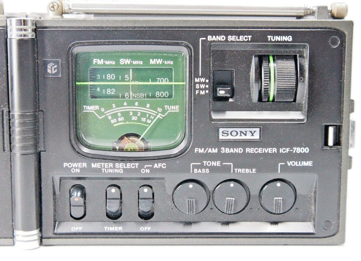 SONY ICF-7800 3 Band Radio Perfectly Repaired Working Condition 1976 Japan